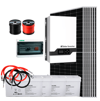 Kit de 5 KWh fase dividida 110/220V con inversor Must 5000W 48V